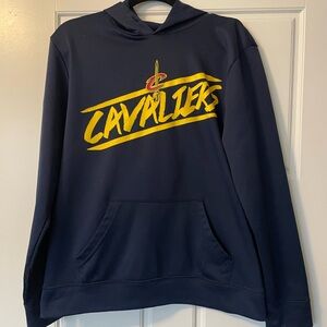 NBA Cavaliers Navy and Yellow Hoodie